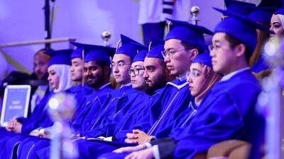 A commencement ceremony on Sunday saw 59 students receive their postgraduate degrees
