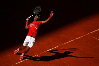 Novak Djokovic enhanced his credentials as perhaps the greatest threat by edging past Dominic Thiem. Julian Finney / Getty Images