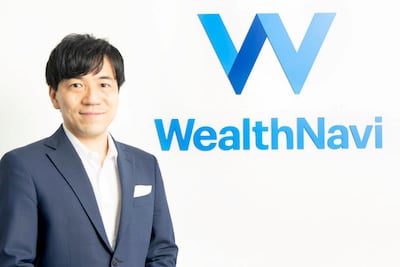 Kazuhisa Shibayama, CEO of WealthNavi, founded the company five years ago and raised $173 million from its listing. Courtesy WealthNavi