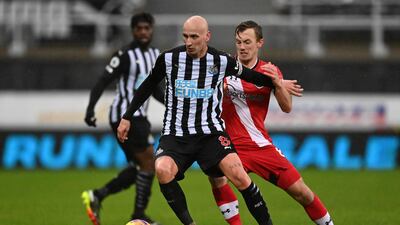Jonjo Shelvey - 6: Put Wilson through on goal only for offside flag to rule out goal after eight minutes and sprayed one beautiful ball with outside of his right boot to put Wilson on the attack in first half. Missed glorious chance to give Newcastle three-goal advantage just after break. Some wild and desperate clearances towards the end. Getty