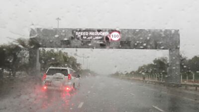 Wet weather is forecast for parts of the UAE, making for difficult driving conditions. Pawan Singh / The National