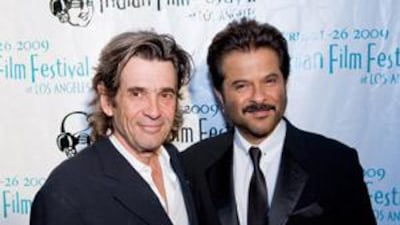 East meets West: the Screen Actors Guild president Alan Rosenberg and Anil Kapoor at the Indian Film Festival of Los Angeles.