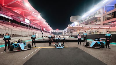 Yas Heat Racing drivers ahead of this weekend’s Formula 4 UAE Trophy second round at Yas Marina Circuit