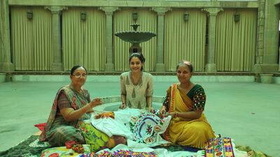 The love of heritage runs in the veins of Brijeshwari Kumari Gohil, centre. Photo: Brijeshwari Kumari Gohil