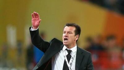 Brazil coach Dunga gestures during the friendly against Argentina at Beijing National Stadium on October 11, 2014, in Beijing, China. Feng Li / Getty Images