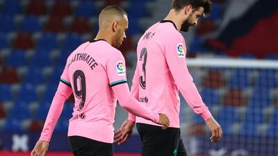 Martin Braithwaite, N/A - On or Griezmann after 81. Limited impact. AFP