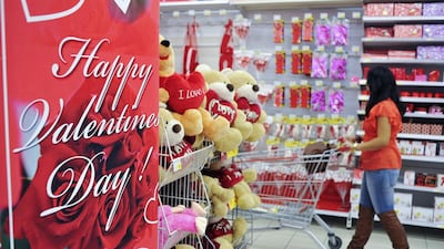 Valentine’s Day holds meaning for many people despite its commercialisation. Sarah Dea / The National