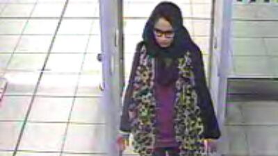 Shamima Begum at Gatwick Airport in February 2015, en route to Syria. EPA