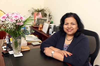 Rema Menon, director of Counselling Point Training & Development, says parents must not depend on a scholarship alone to fund their children's university fees. Chris Whiteoak / The National