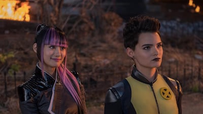 Shioli Kutsuna and Brianna Hildebrand (Negasonic Teenage Warhead).