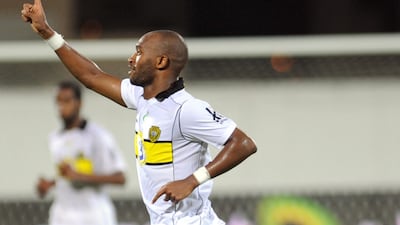 Shikabala celebrates his goal. Afsal Sham