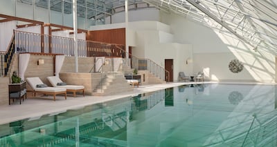 The pool is a serene spot, with noodles and floats provided for children. Photo: Jumeriah