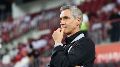 Shabab Al Ahli manager Paulo Sousa on the touchline.