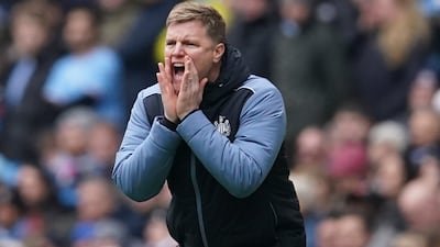Newcastle manager Eddie Howe. AP