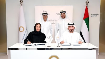 Abu Dhabi Global Market signed an agreement with the Authority of Social Contribution - Ma’an to promote sustainable finance in the UAE. Courtesy ADGM