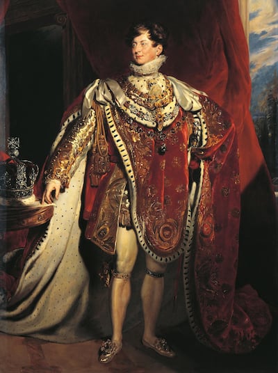 A portrait of George IV by George Healy, copied from a painting by Sir Thomas Lawrence. Getty Images