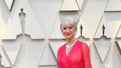 Helen Mirren in Schiaparelli Haute Couture. Photo: Reuters