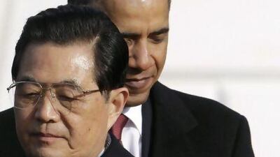 Hu Jintao and Barack Obama.