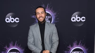 Pete Wentz arrives at the American Music Awards on Sunday, November 24, 2019, at the Microsoft Theatre in Los Angeles. AP