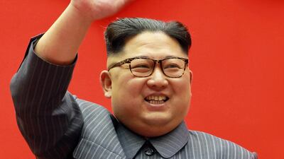 North Korean leader Kim Jong Un addresses the 5th Conference of Cell Chairpersons of the Workers' Party of Korea on December 23, 2017 in this photo released by North Korea's Korean Central News Agency. KCNA / via Reuters