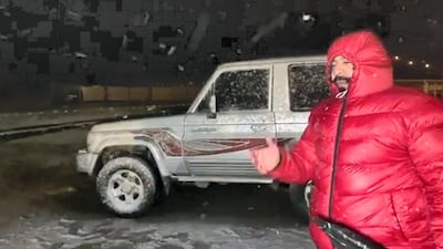 A blizzard brought temperatures down to zero celsius