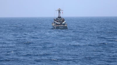 An Iranian navy vessel is seen during war games in the Indian Ocean earlier this month. Reuters