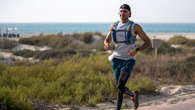 Dr Khaled Jamal Al-Suwaidi is training to run an ultra-marathon after shedding almost 50kg. Victor Besa / The National