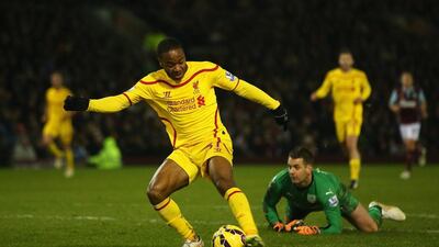 Raheem Sterling and Liverpool are fifth in the Premier League this season. Bryn Lennon / Getty Images