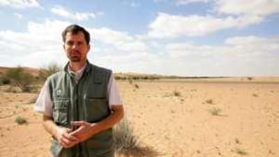 Greg Simkins, the manager at the Dubai Desert Conservation Reserve, says overgrazing is destroying the ecosystem.