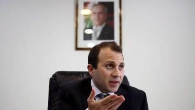 Gebran Bassil, Lebanon's energy minister, has been dogged by accusations of cronyism. Cynthia Karam / Reuters