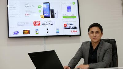 Mobile commerce requires a dedicated approach according to Ulugbek Yuldashev, chief executive of awok.com. Pawan Singh / The National