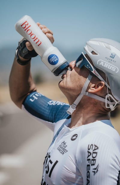 Craig Lamshed cycled through a chest infection in the first week. Photo: Brighton College