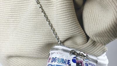 A Chanel Mini Vanity Bag made using a print from limited-edition Chiara Ferragni Oreo cookies packaging