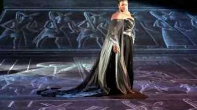 US soprano Indra Thomas performing as Aida in 2006.