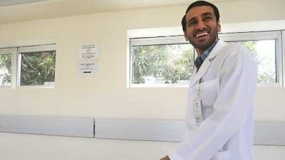 Dr Muqdad Al Hammadi a plastic surgeon at Mafraq Hospital uses microsurgery to help his patiants.