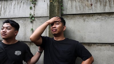 Worried relatives gathered at the site to wait for news of their loved ones who were on the train. Reuters