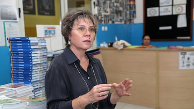 Marina Cherkasova, a teacher from Mariupol, Ukraine, speaks of the tragedy of war and wants to foster an atmosphere of togetherness