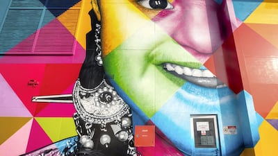 Now, at 44, he is being commissioned around the world to create his murals, and his work in Abu Dhabi is one of them. It is part of the Department of Municipalities and Transport’s For Abu Dhabi initiative, which was developed with the goal of beautifying the capital’s urban spaces and strengthening its liveability.