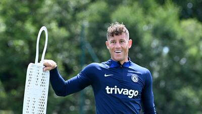 Ross Barkley takes part in a training session at Chelsea training ground.