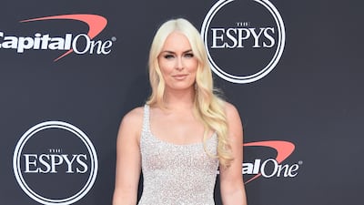 Lindsey Vonn arrives at the Espy Awards on Wednesday, July 10, 2019, at the Microsoft Theatre in Los Angeles. AP