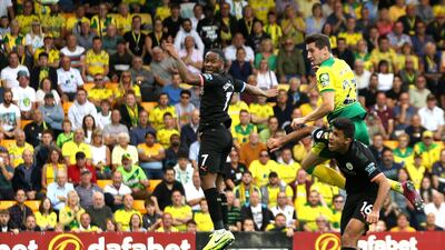 Kenny McLean of Norwich City scores his team's first goal. Getty Images