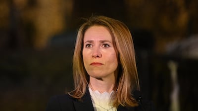 Kaja Kallas's party enjoyed a bounce in the polls after Russia's invasion of Ukraine. PA