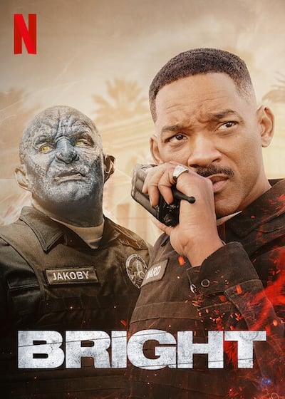 Will Smith starred as LAPD officer Daryl Ward in the 2017 sci-fi action thriller 'Bright'. Photo: Netflix Inc
