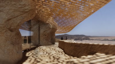 The guest pavilion at Sharaan Resort and International Summit Centre. Photo: Royal Commission for AlUla