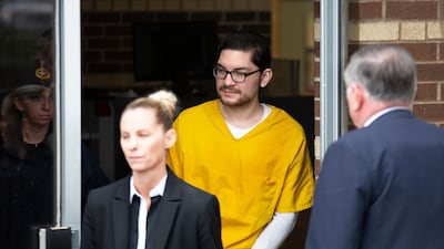 Marq Vincent Perez after being sentenced to 24 years prison for a mosque arson in Victoria, Texas Wednesday, Oct. 17, 2018. AP