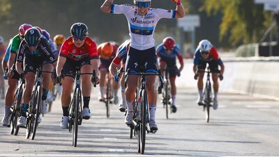 UAE Tour Women 2023 - 1st Edition -2nd stage Al Dhafra Castle - Al Mirfa 133 km - 10/02/2023 - Lorena Wiebes (NED - Team SD Worx) - photo Luca Bettini/SprintCyclingAgency©2023