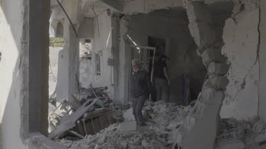 The Syrian town of Beit Jinn was left scarred by an Israeli ground attack. Mohamed Errami for The National