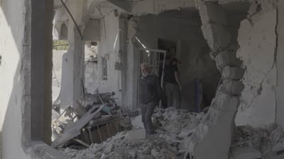 The Syrian town of Beit Jinn was left scarred by an Israeli ground attack. Mohamed Errami for The National