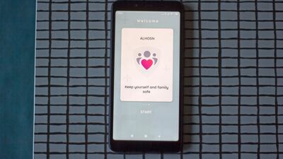 The Al Hosn tracing app is used to record vaccine and testing status in Abu Dhabi in particular. Photo: The National