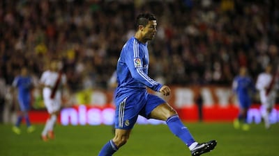 Cristiano Ronaldo scored twice on Saturday after notching a hat trick earlier in the week for Real Madrid. Susana Vera / Reuters